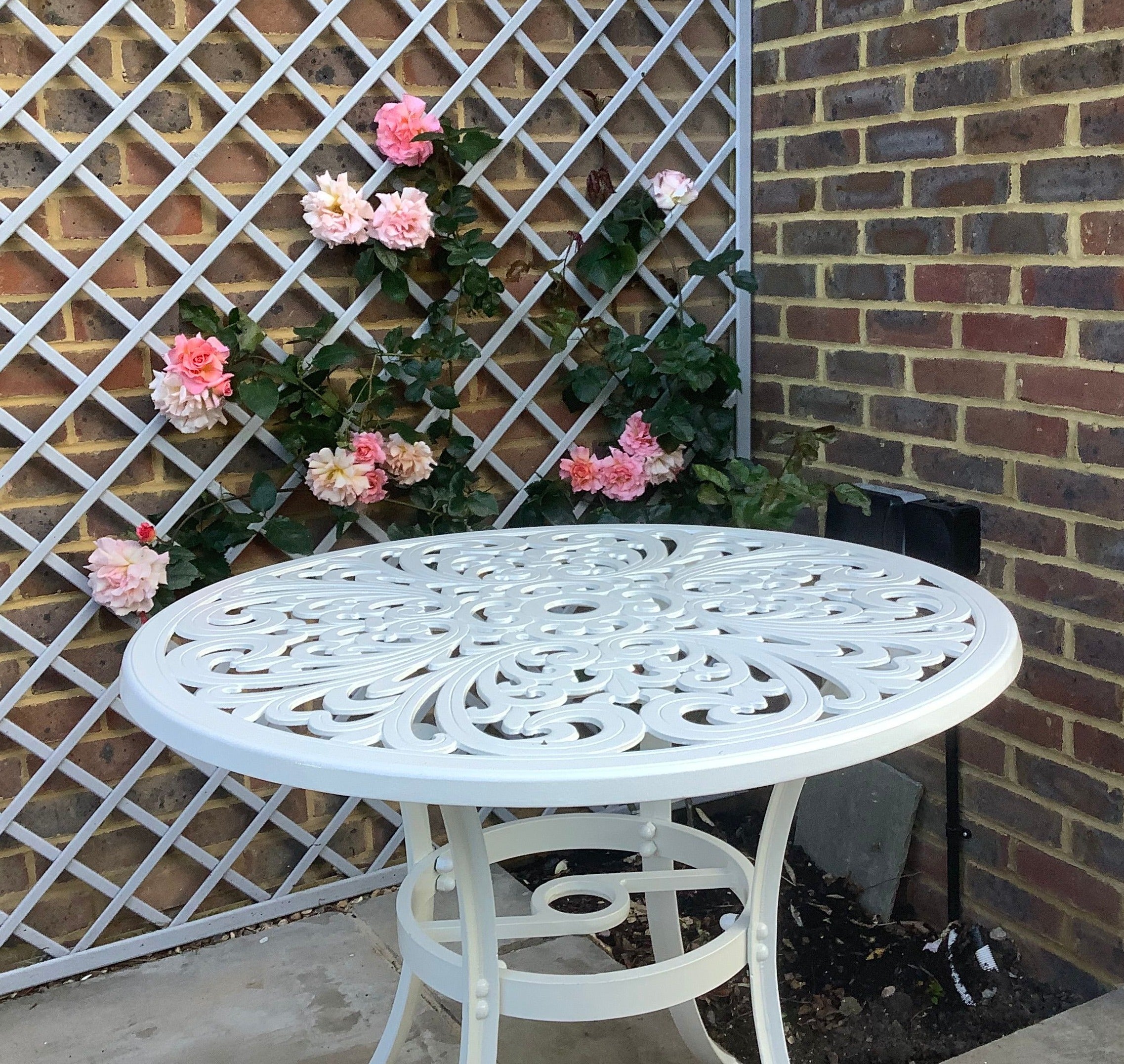 Jill Table 2 Seater Set - White