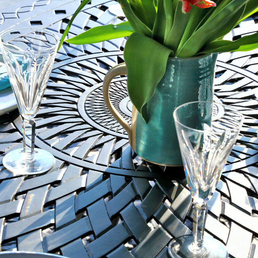 Emily Table 6 Seater Set - Antique Bronze