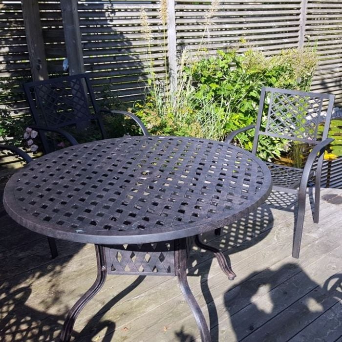Lisa Table 4 Seater Set - Antique Bronze