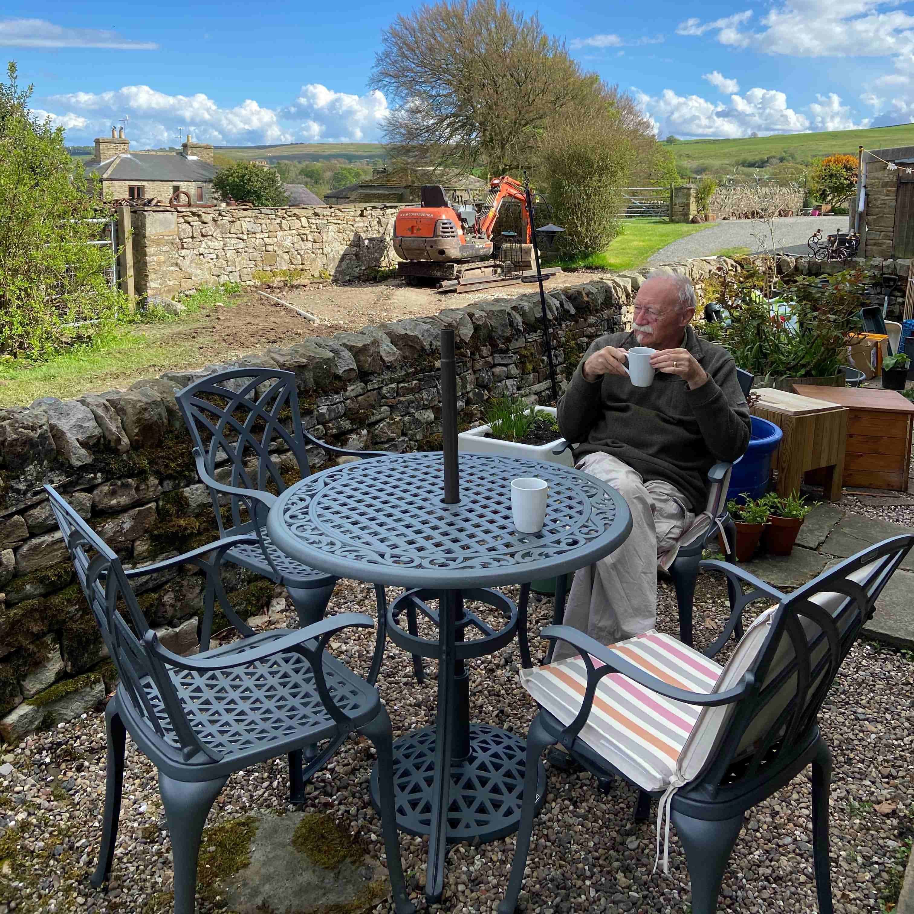 Hannah Table 4 Seater Set - Slate