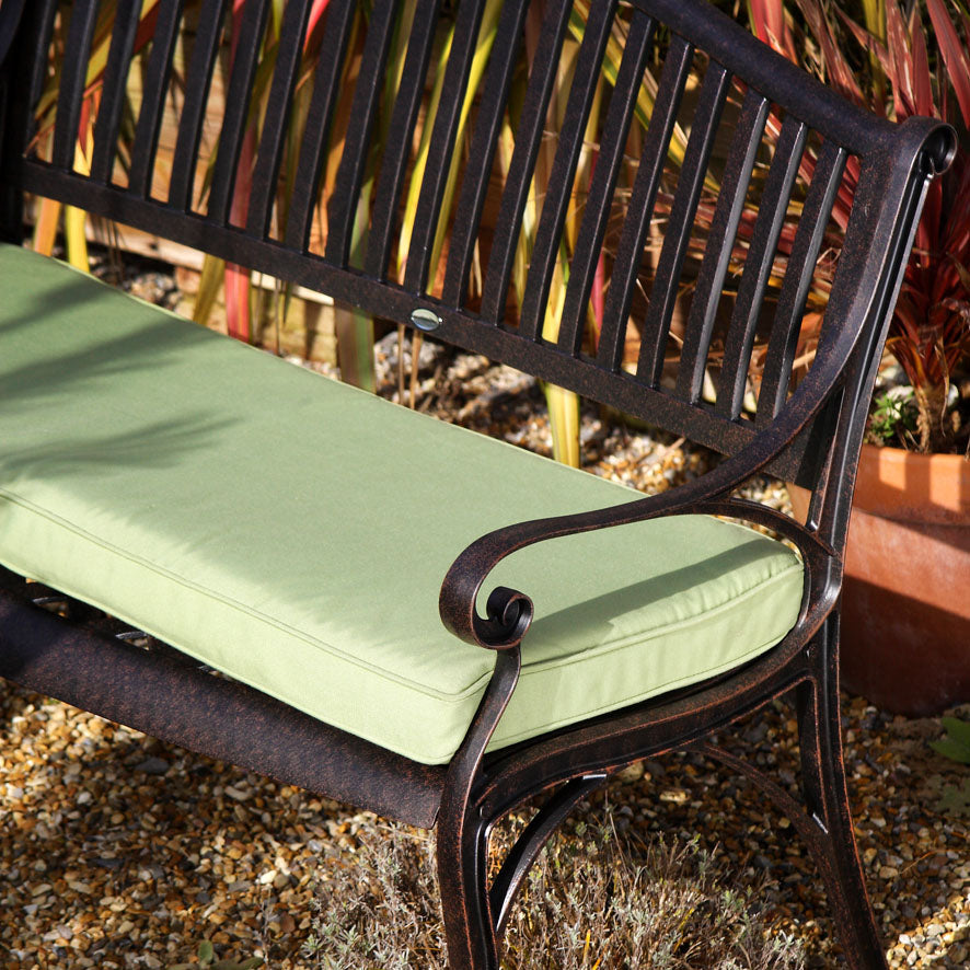 Lattice Bench Cushion - Green