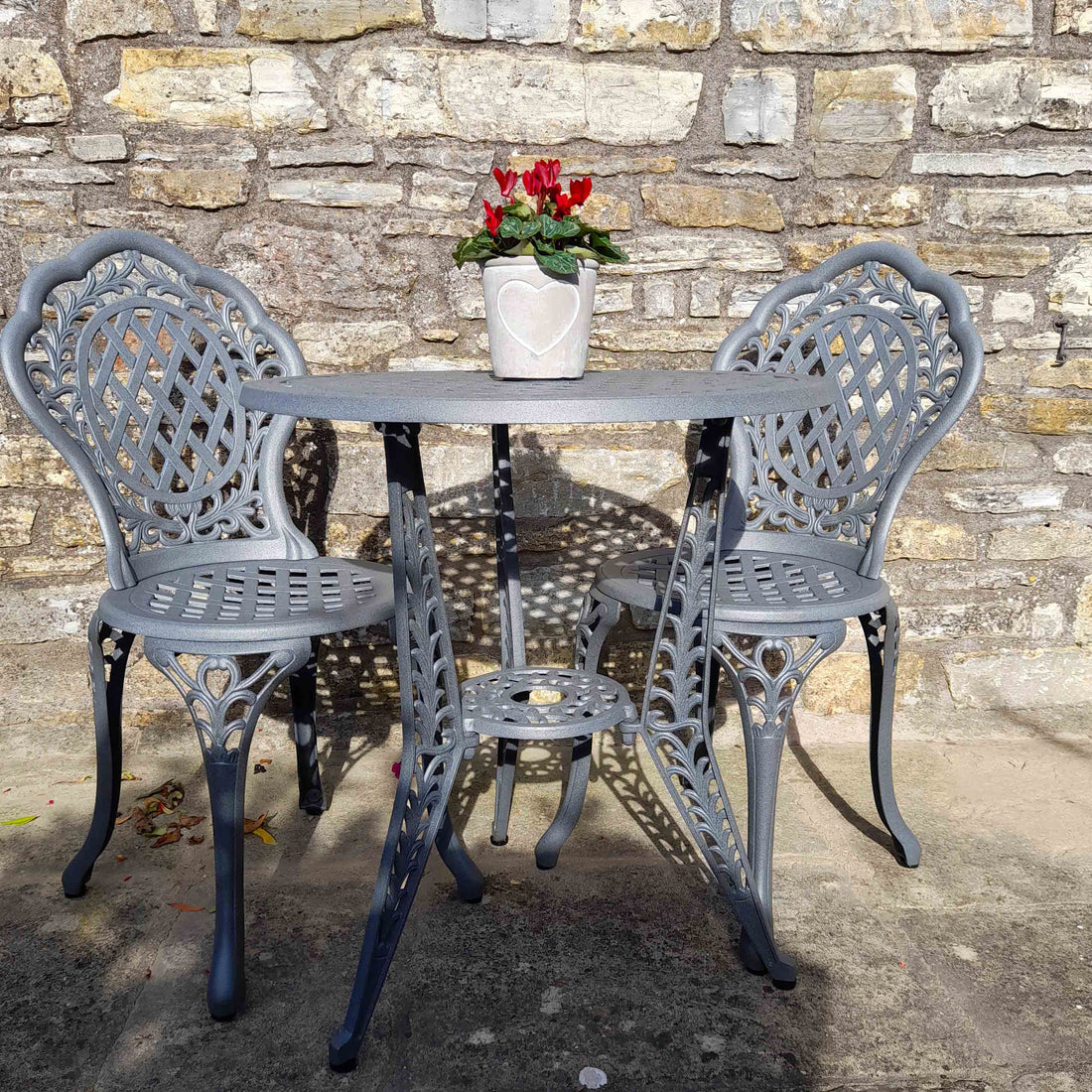 Ivy Bistro 2 Seater Set - Slate
