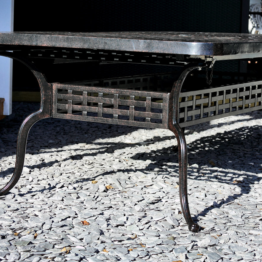 Isabelle Table 12 Seater Set - Antique Bronze