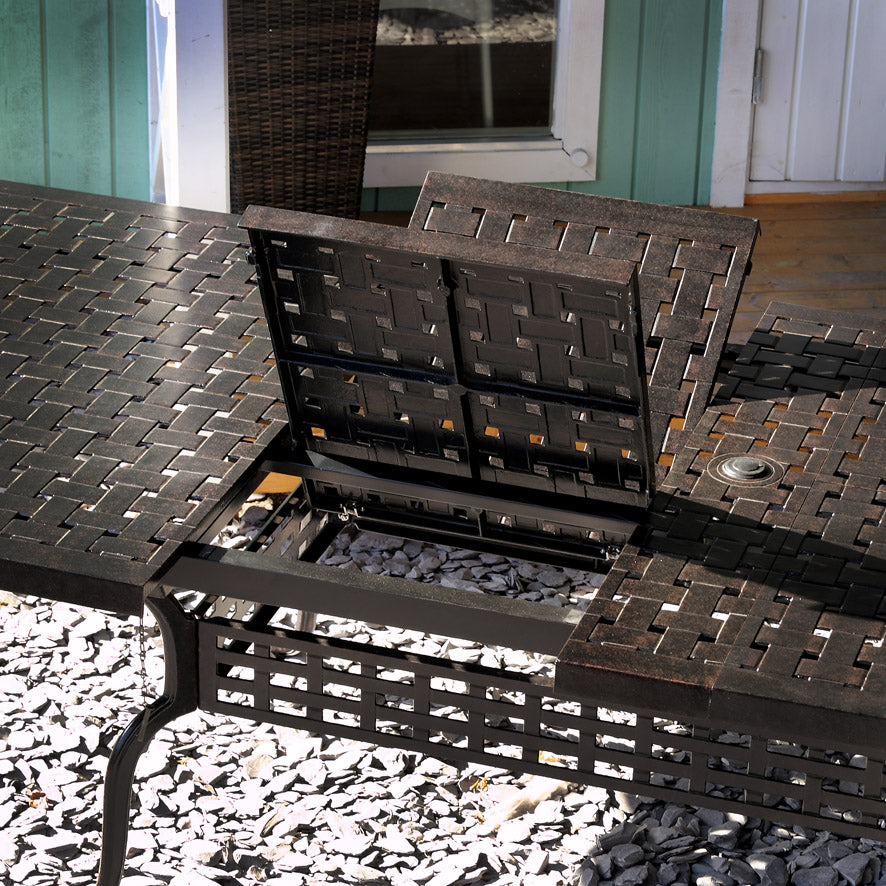 Isabelle Table 12 Seater Set - Antique Bronze