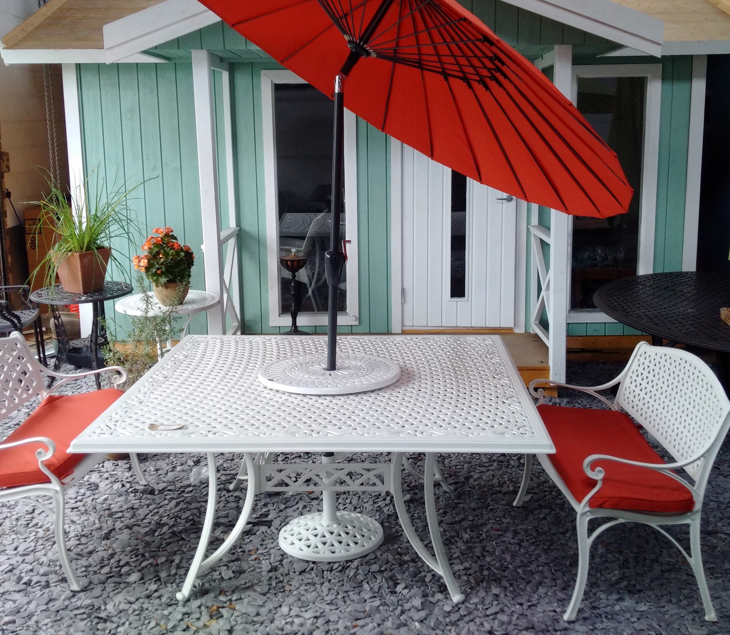 Tanya Table 8 Seater Set - White