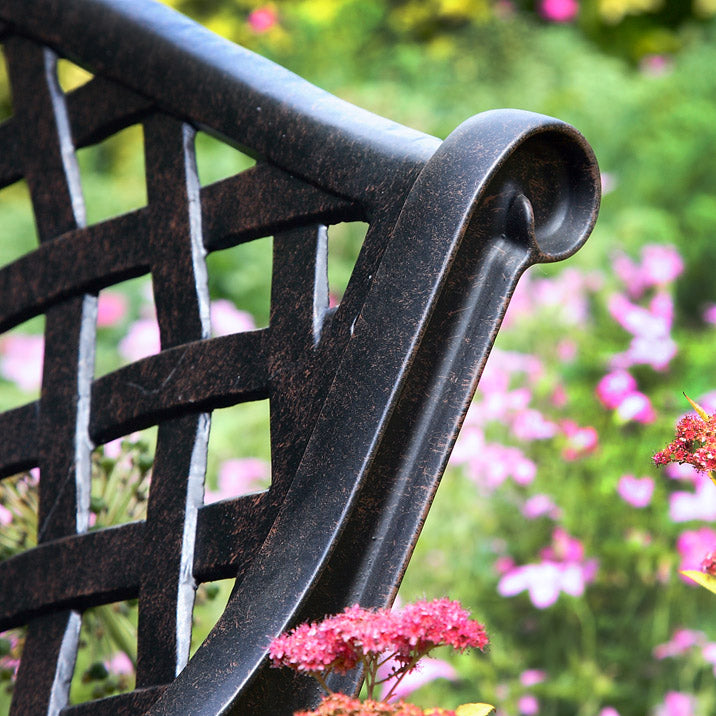 Jasmine Bench Set - Antique Bronze