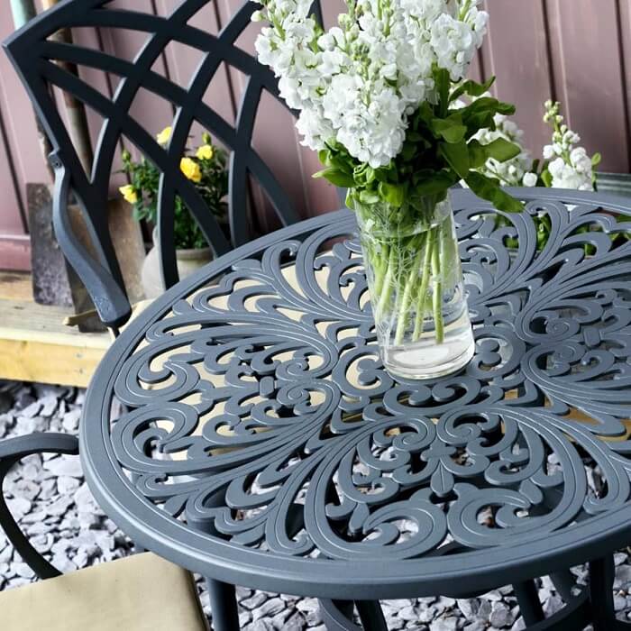 Jill Table 2 Seater Set - Slate