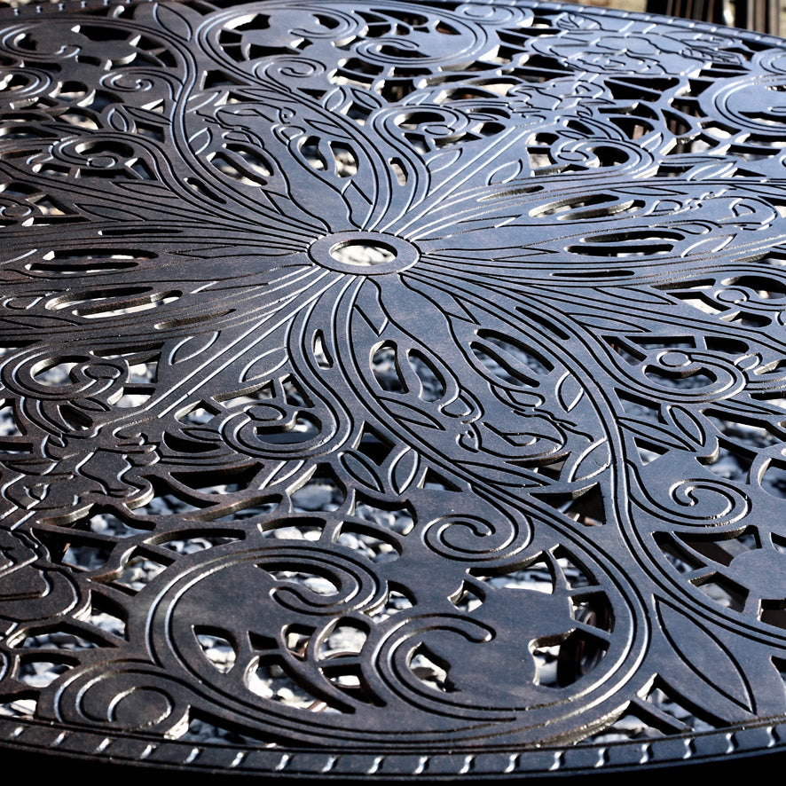 Joyce Table 6 Seater Set - Antique Bronze