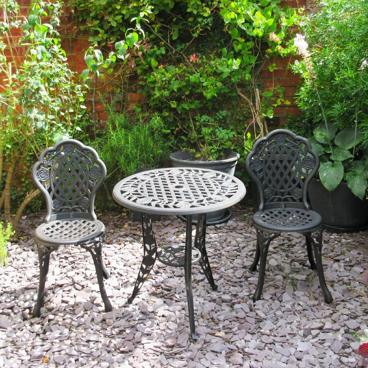 Rose Bistro 2 Seater Set - Slate