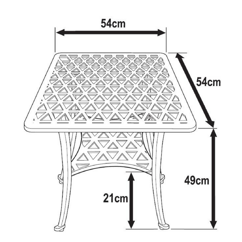 Sandra Table - Antique Bronze
