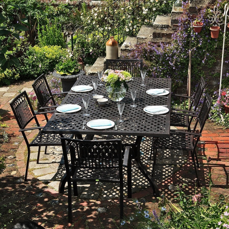 Sophia Table 14 Seater Set - Antique Bronze