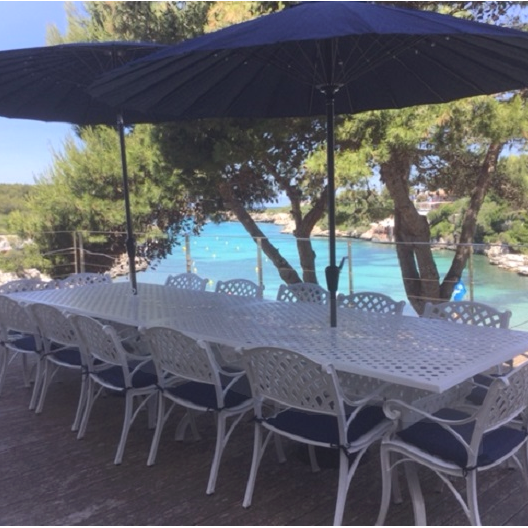 Sophia Table 14 Seater Set - White