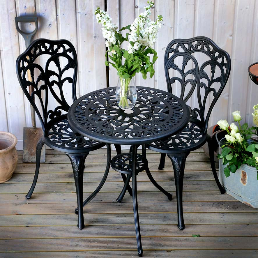 Tulip Bistro 2 Seater Set - Antique Bronze