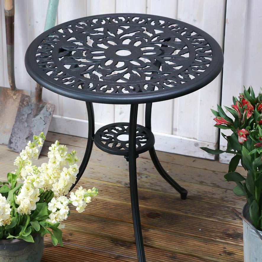 Tulip Bistro Table 2 Seater Set - Antique Bronze