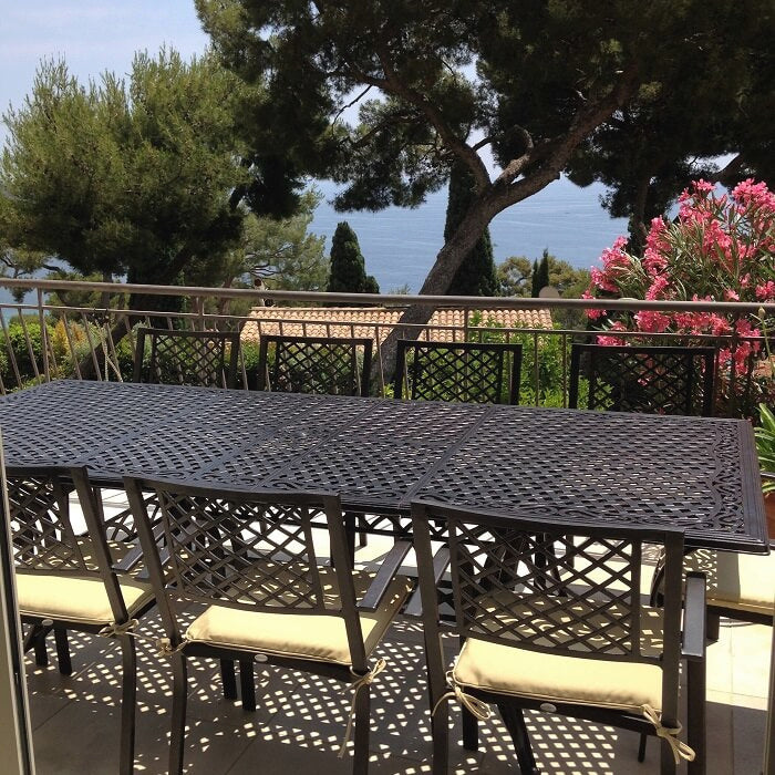 Vanessa Table 10 Seater Set - Antique Bronze