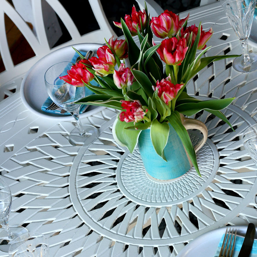 Emily Table 4 Seater Set - White