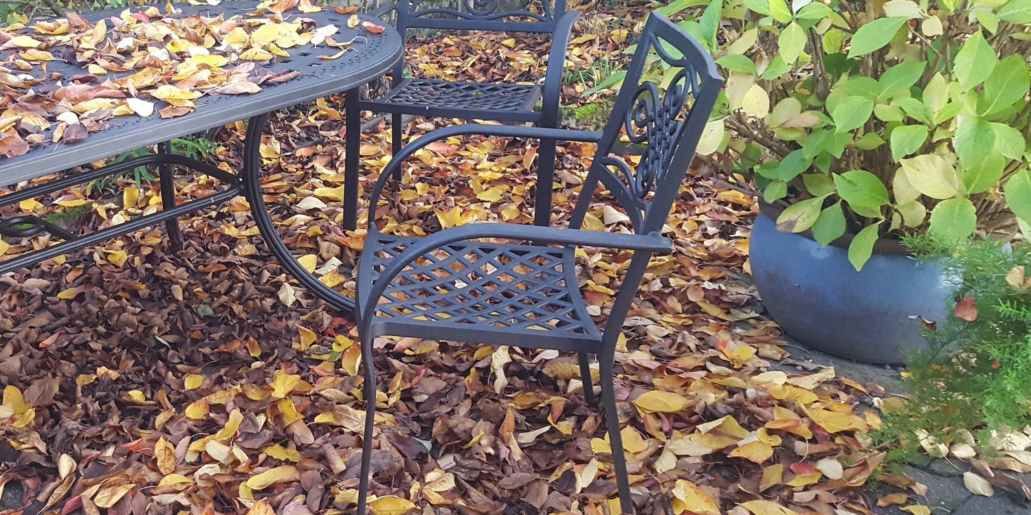 How to protect and store metal garden furniture for Autumn and Winter