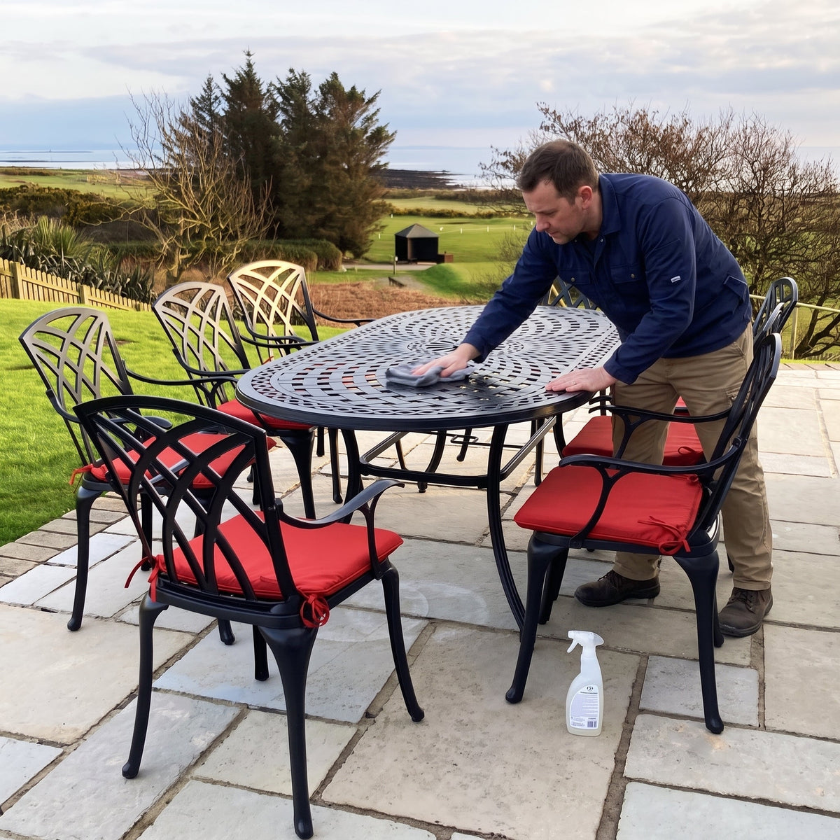 How to clean metal garden furniture