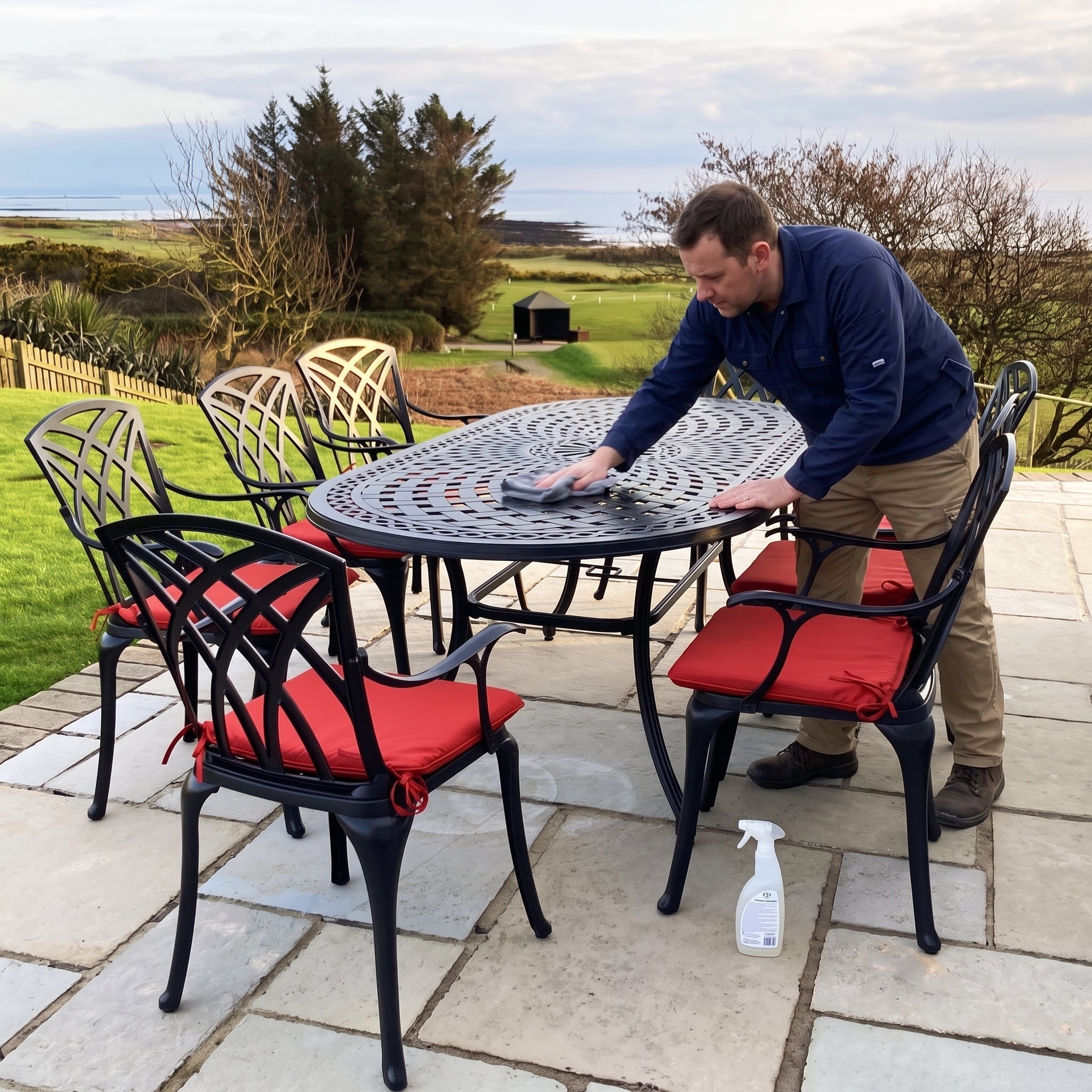 How to clean metal garden furniture