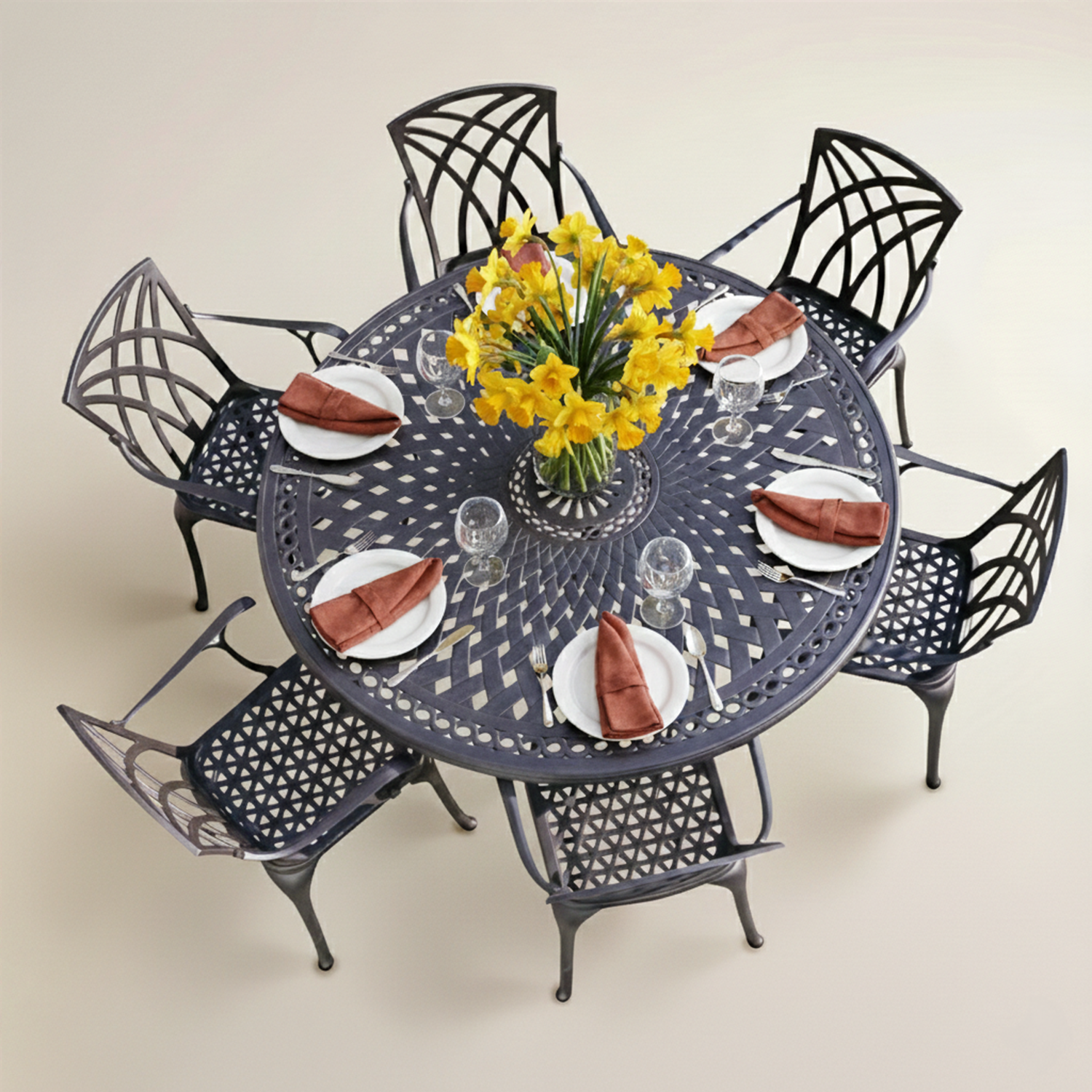 Round Metal Garden Tables