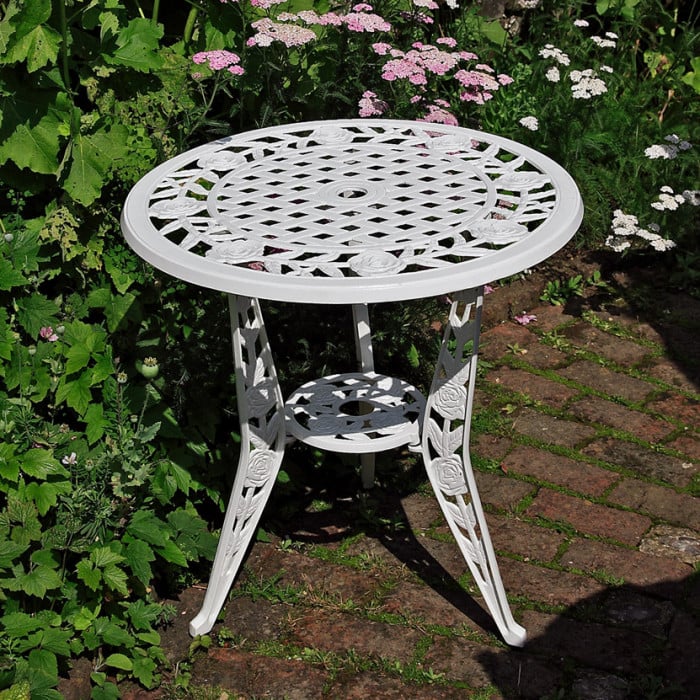 Rose Bistro 2 Seater Set - White