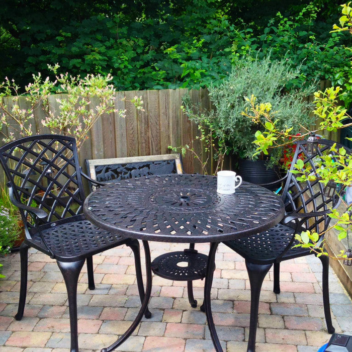 Mia Table 2 Seater Set - Antique Bronze