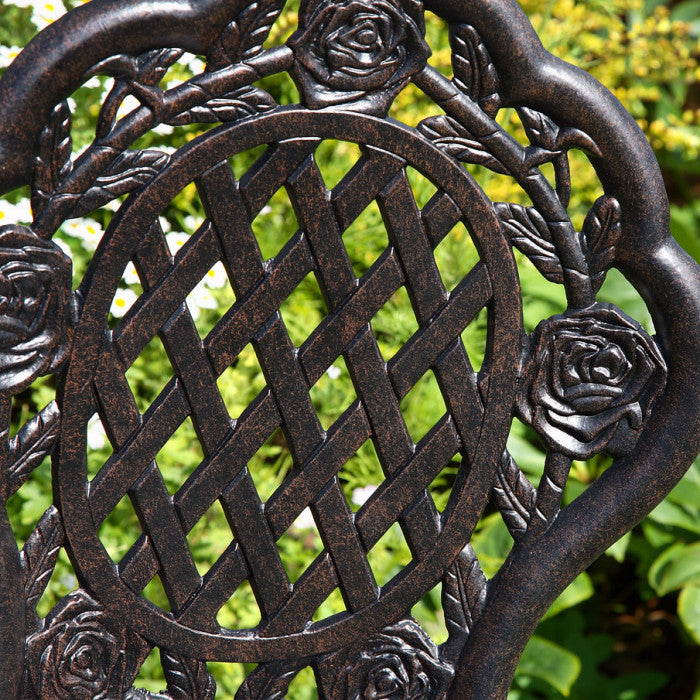 Rose Bistro 2 Seater Set - Antique Bronze