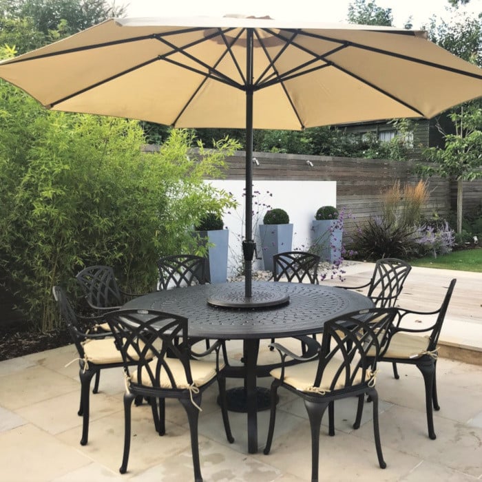 Rosie Table 10 Seater Set - Antique Bronze