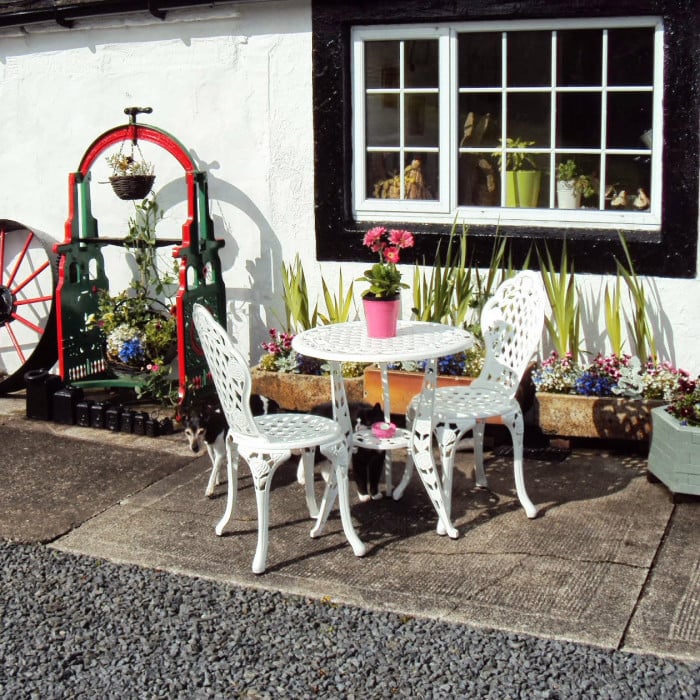 Rose Bistro 2 Seater Set - White