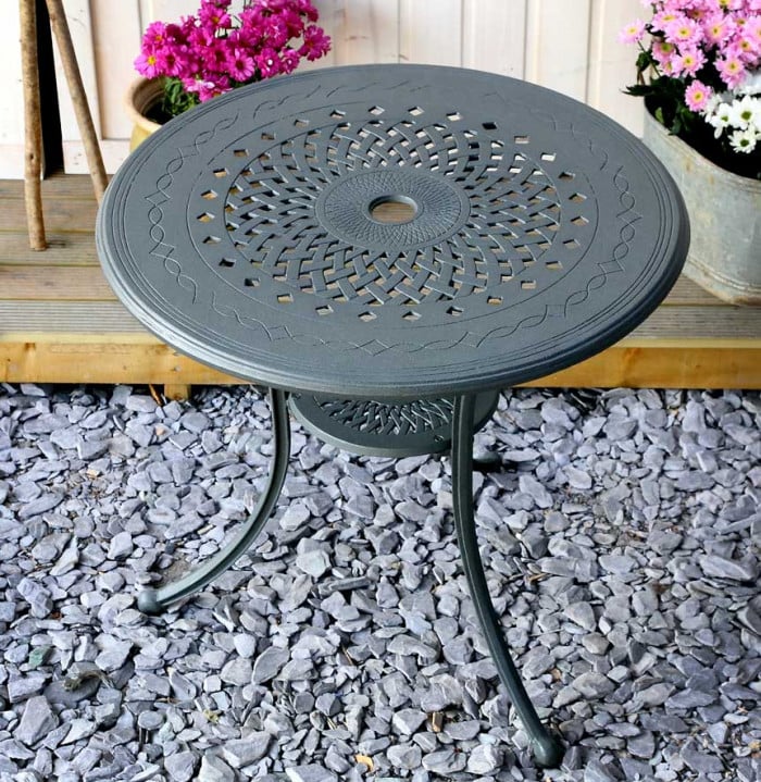 Anna Table 4 Seater Set - Slate