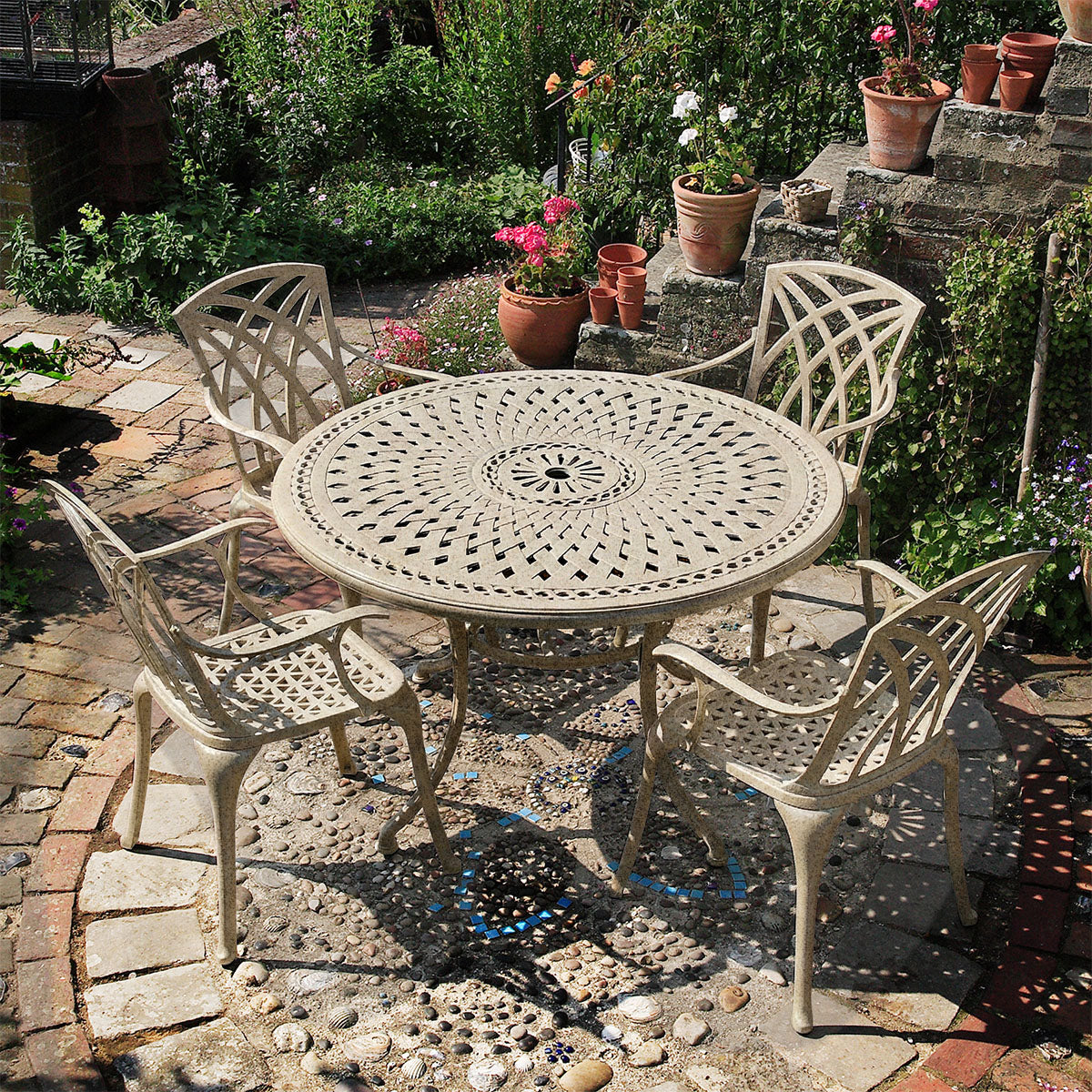 Alice Table 4 Seater Set - Sandstone