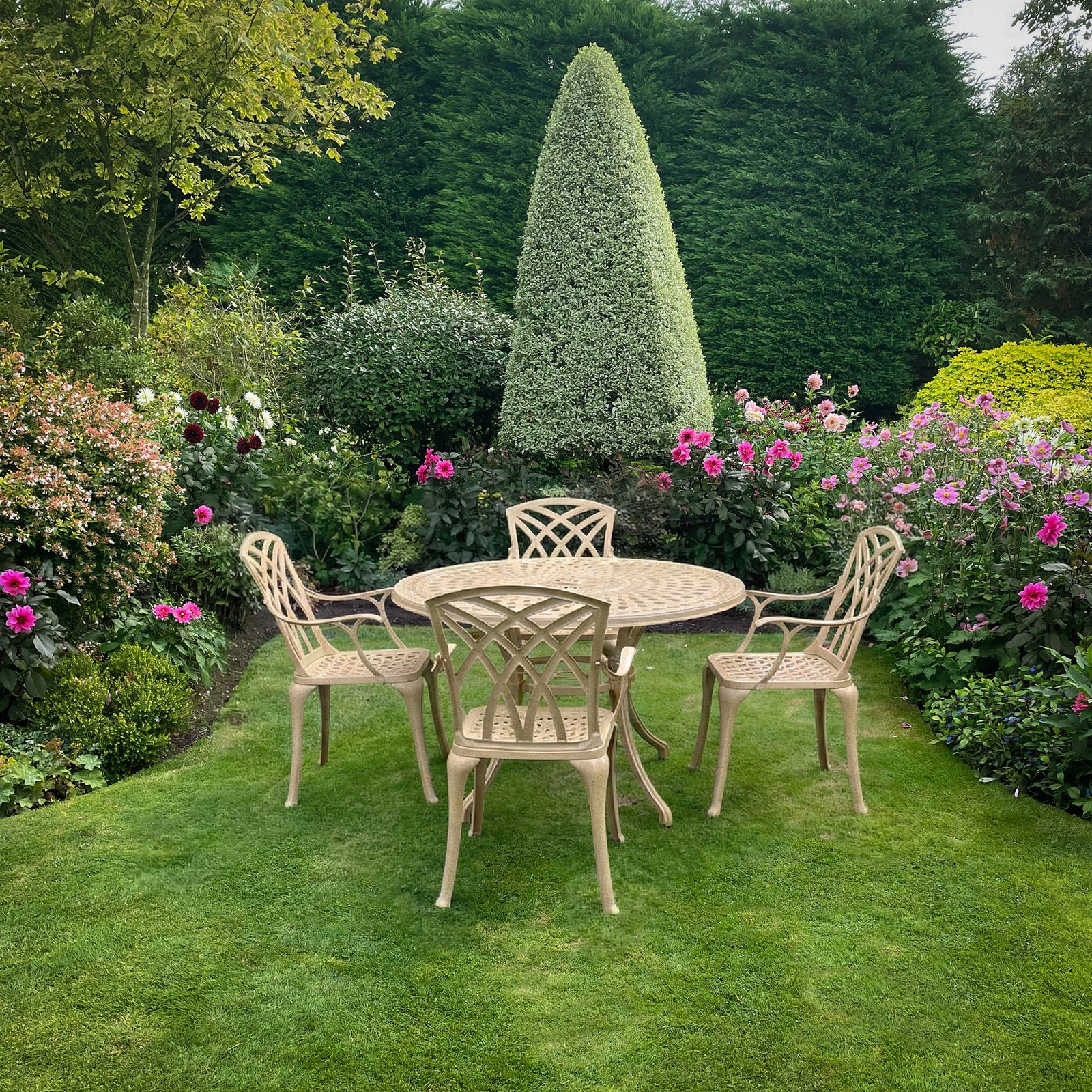 Alice Table 4 Seater Set - Sandstone