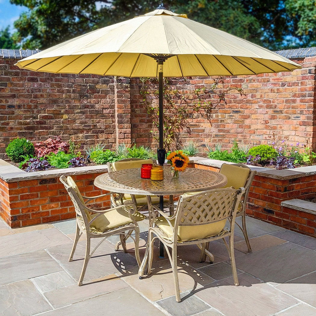 Alice Table 4 Seater Set - Sandstone