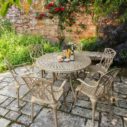 Alice Table 6 Seater Set - Sandstone