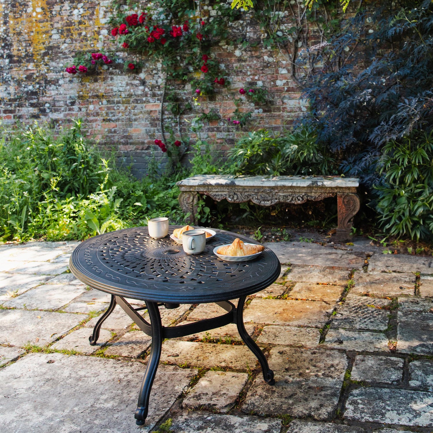 Garden Furniture Cast Iron Garden Coffee Table Hartman Amalfi