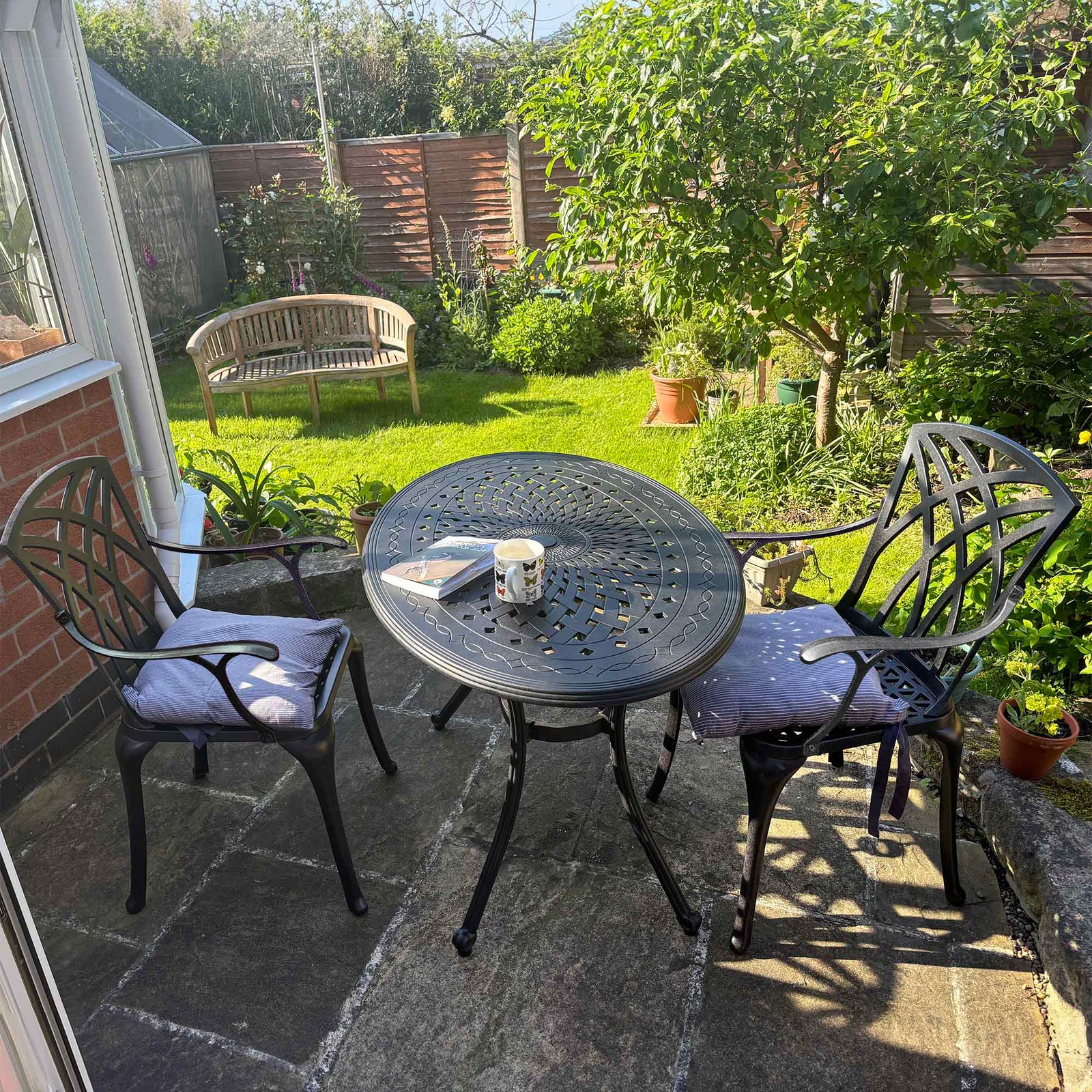 Daisie Oval Table 2 Seater Set - Antique Bronze