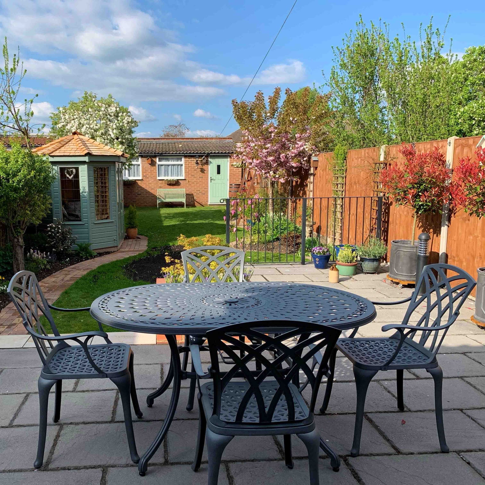 June Table 4 Seater Set - Slate