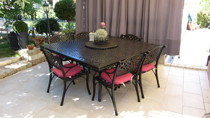 Tanya Table 8 Seater Set - Antique Bronze