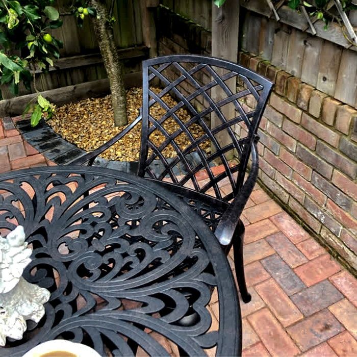 Jill Table 2 Seater Set - Antique Bronze