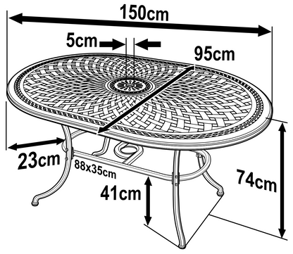 June Table - Antique Bronze