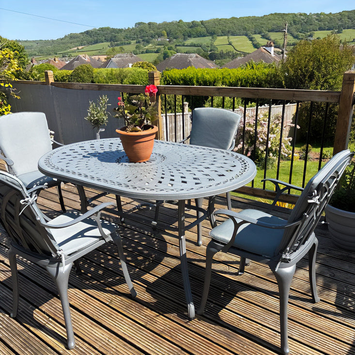 Cushion Set Oval Outdoor Seat Cushions Dining Set Large Oval