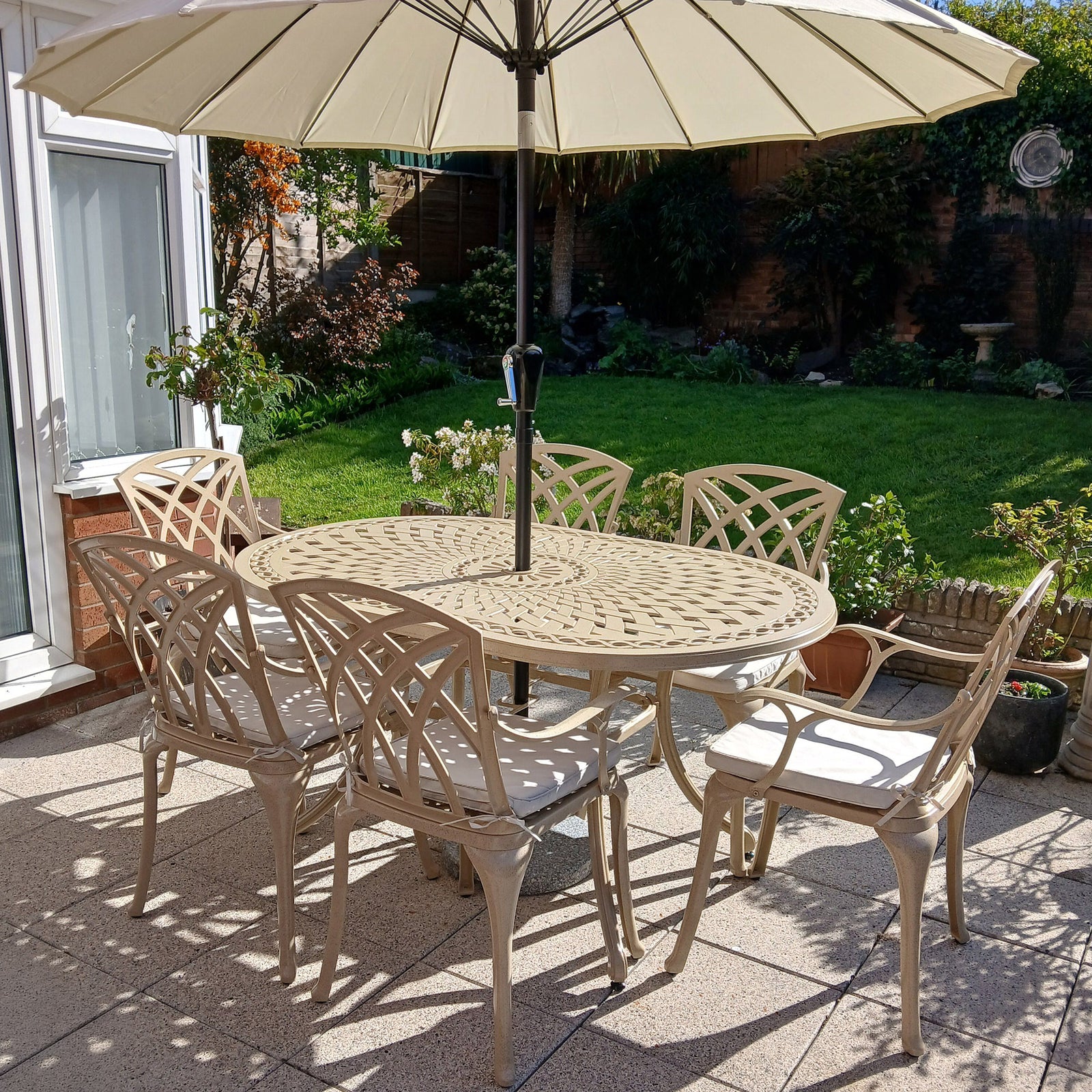 June Table 6 Seater Set - Sandstone