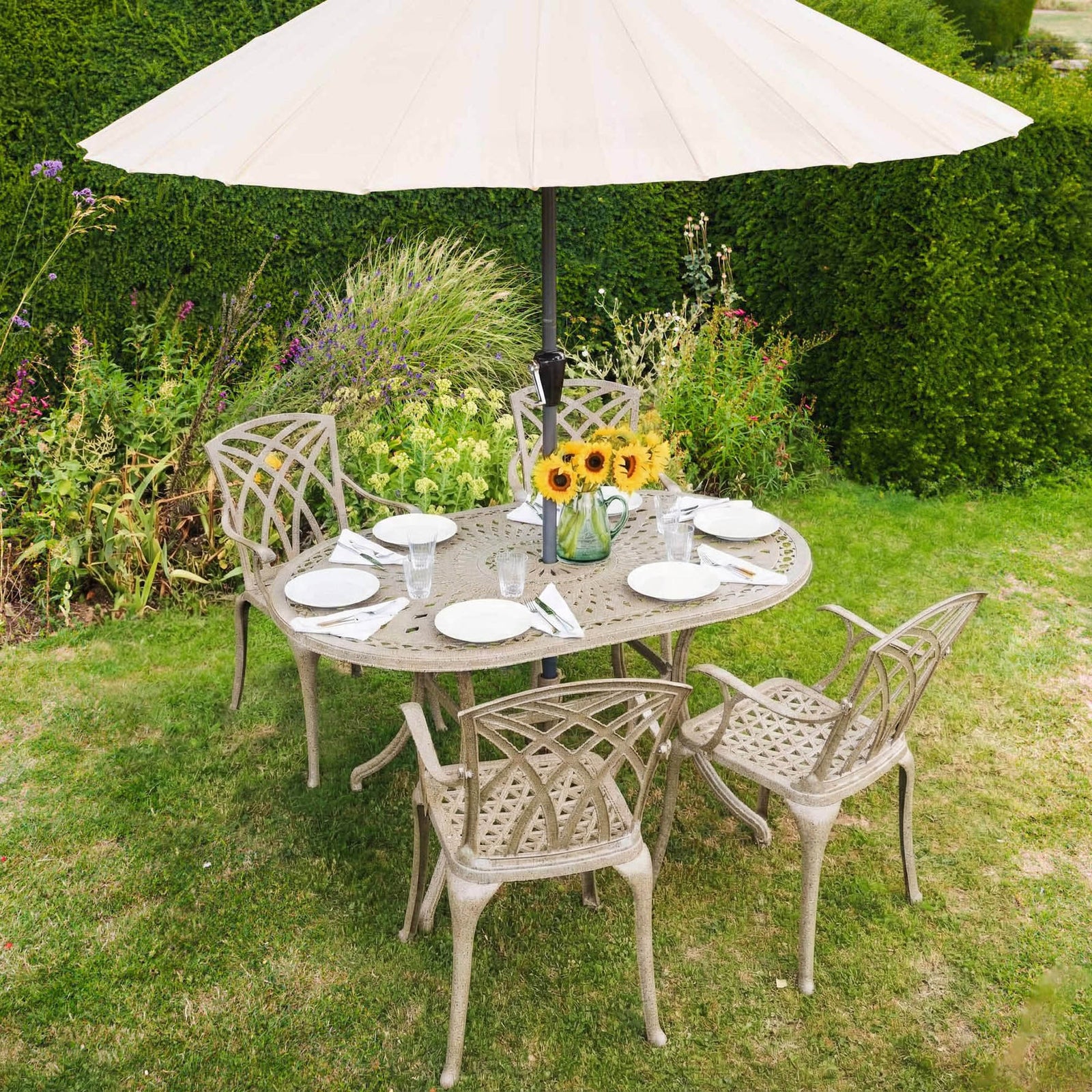 June Table 4 Seater Set - Sandstone