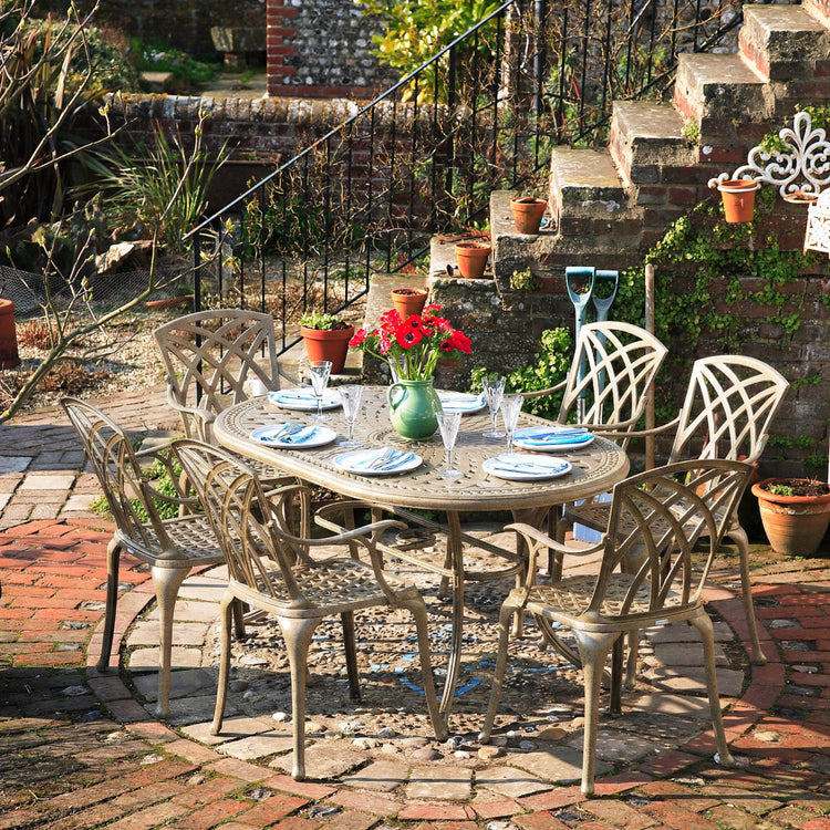 June Table 6 Seater Set - Sandstone