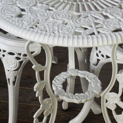 London Rose Table Only - White