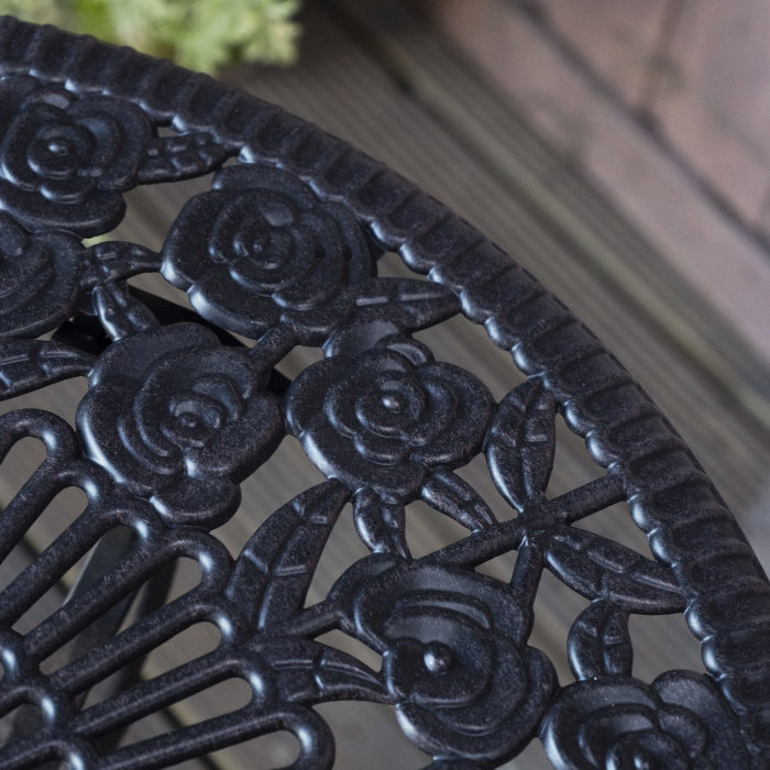 London Rose Table Only - Antique Bronze