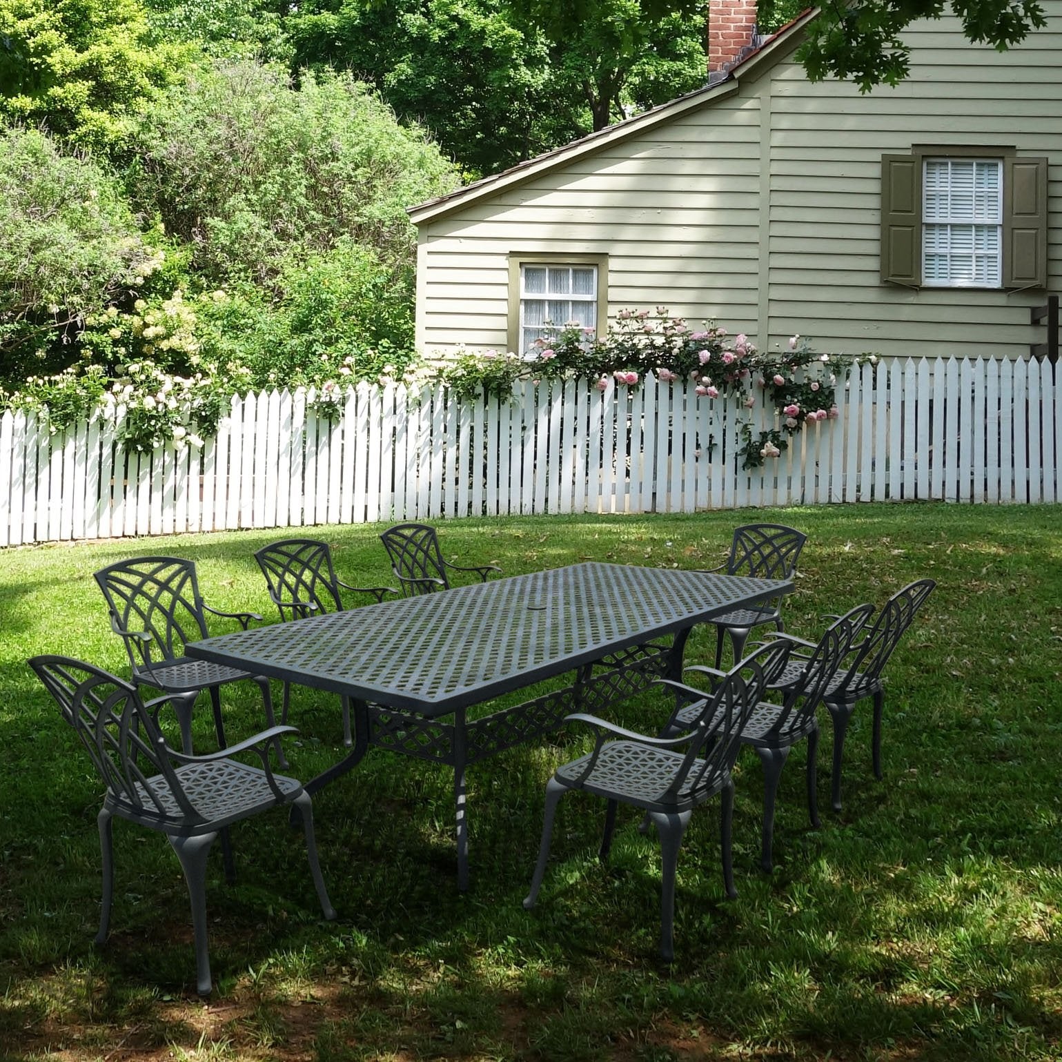 Madison Table 2.6m 10 Seater Set - Slate Grey