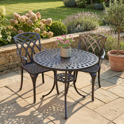 Mia Table 2 Seater Set - Antique Bronze