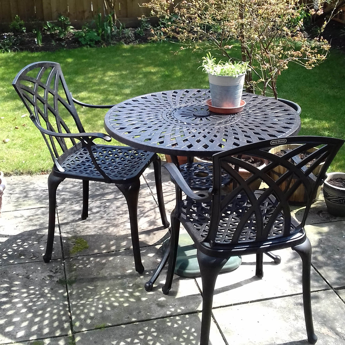 Mia Table 2 Seater Set - Antique Bronze