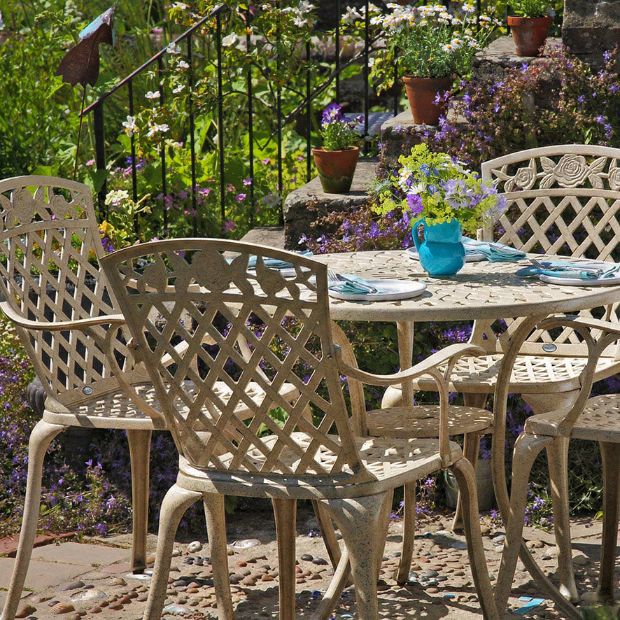 Mia Table 4 Seater Set - Sandstone